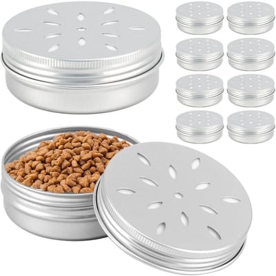 GELLDG Geventileerde aluminium geurbusjes geschikt voor honden - 10 stuks - 60 ml - Geurcontainers - Geschikt voor speurhonden - Hondentrainingsaccessoires - Hondentrainingsbenodigdheden