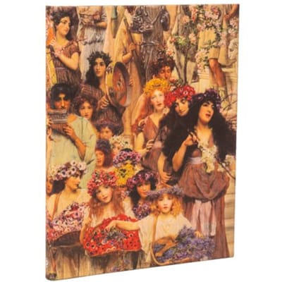 Paperblanks cahier, lawrence alma-tadema spring, hardcover, formaat ultra, blanco