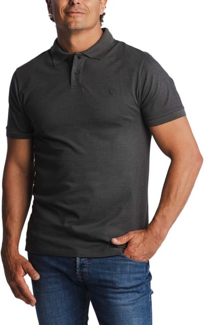 Undiemeister Polo Shirt Heren - Slim Fit - Anti-kreuk - ECOCELL™ Lyocell - Charcoal Moss (Groen) - Maat XXXL