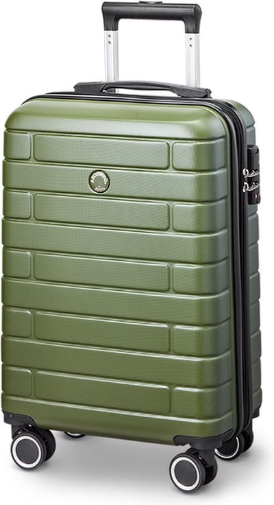 Arogado by Jump - Handbagage 55 cm - 4 Wielen - TSA-Cijferslot - Expandable - Kaki Groen