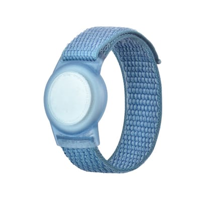 Airtag armband Polsband horloge - Airtag Sleutelhanger - Airtag Polsband Voor Kinderen - Airtag Armband - Airtag Apple - Klittenband - Airtag Houder - Airtag Hoesje - blauw