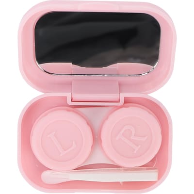 Mini Reis Contactlens Doos Sets Pincet Verwijderstokje Draagbare Contactlens EtuiRoze roze