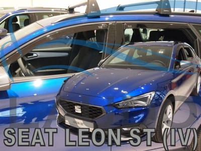 Zijwindschermen donker getint tbv Seat Leon (type 4) & Cupra Leon - 5-deurs TOURING/Stationwagon (past NIET op de 5 drs Hatchback) - VANAF 2020 set a 4 stuks tbv V + A ramen