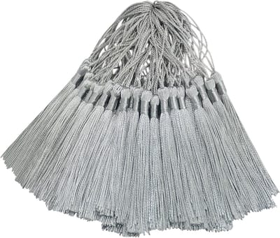 100 stuks zijdeachtige handgemaakte ambachtelijke kwastjes mini-hanger voor doe-het-zelf bladwijzer, sleutelhanger, slinger, afstudeerpet, gordijnen, sieraden maken, feestdecoratie, naaien, kussens en