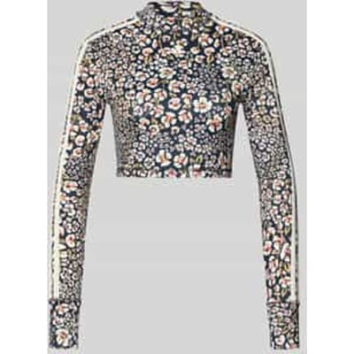 Slim Fit sport-top met bloemmotief