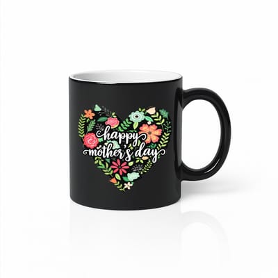 Happy Mother's Day Tovermok Warmtegevoelig Hart Design - Verrassend Kleurveranderend Cadeau