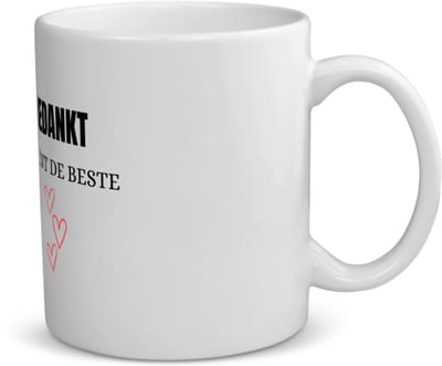 Akyol - bedankt je bent de beste koffiemok - theemok - Bedankt - mensen die je wilt bedanken - bedankje - beste persoon - cadeautje - kado - 350 ML inhoud