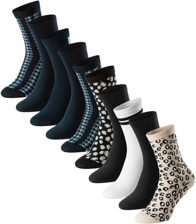 Schiesser Dames sokken 10 pack Bluebird