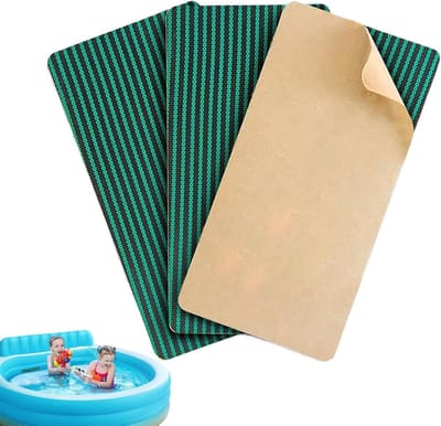 Reparatieset Zwembadafdekking - Reparatiestrip Zwembad - Zwembad Onderhoud - Zelfklevend Gaas - 20x10 cm - Grijs