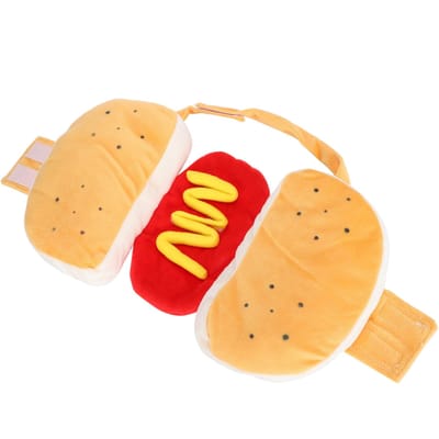 Robe en coton jaune pour animaux de compagnie, vêtements chauds pour Hamburger, fournitures pour chiens L