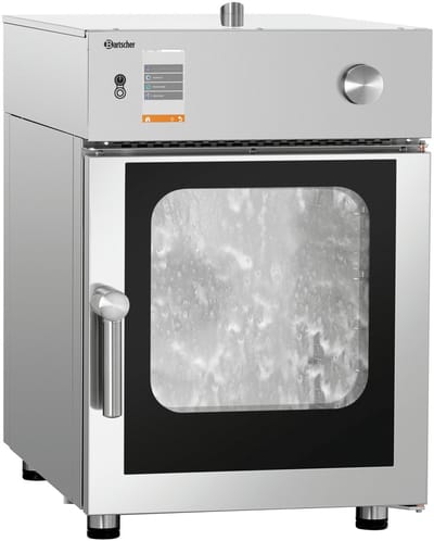 Bartscher Combisteamer - Silversteam - Elektrisch - 6 Niveaus 1/1 GN - 50–300°C - Zelfreiniging - Touchscreen - 520x880x875mm
