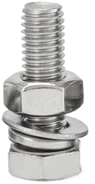 Schroef Moer Set - Bevestigingsmaterialen - Klus Benodigdheden - Roestvrij Staal - M16 140mm - Zilver