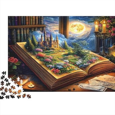 Puzzelboek Fantasy - 1000 Stukjes - Ontspannend Spel - Pedagogisch Karton - 70 x 50 cm - Stijl-9