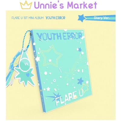 FLARE U [YOUTH ERROR] 1e Mini Album (Dagboek Ver.) + Gratis geschenk 1EA