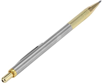 Kraspen Wolfram Staal - Ets Pen - Glas Graveren - Comfortabele Penstijl - 15 cm - Goud