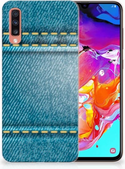 Samsung Galaxy A70 Silicone Back Cover Jeans