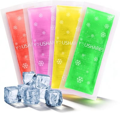 Herbruikbare Gel Koelpacks voor Insuline - 4 Stuks voor Reizen, Ideaal voor Koeltas en Langdurige Koeling
