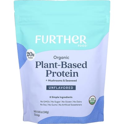 Further Food, Biologische plantaardige eiwitten + champignons & zeewier, naturel, 540 gram (540 gr)