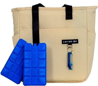 Lay on Me Koeltas M - Opvouwbare Koeltas 9 Liter - Incl. 2 Koelelementen - Flesopener - Waterdicht