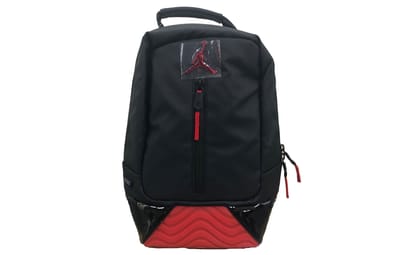Sac à dos de basketball Jordan en polyester Petit Unisexe Noir Rouge ONESIZE