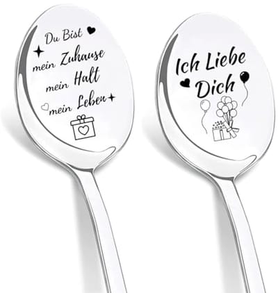 Personalisierbare koffielepels met gravure voor hem en haar - Perfect cadeau voor elke gelegenheid