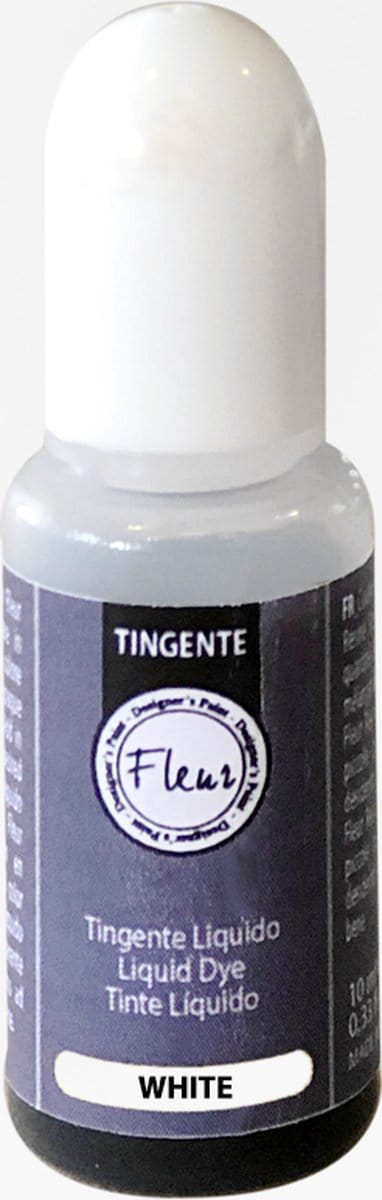 Fleur epoxy alcoholinkt wit 10 ml voor epoxy resin en knutselen.