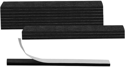 Meubelvilt Pads - Vloerbeschermers - Meubels Beschermen - Sterke Zelfklevende Laag - 150 x 13 x 5 mm - Zwart