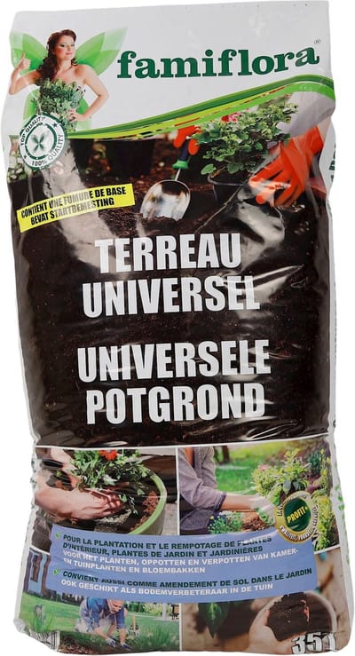 Famiflora potgrond universeel - 35l - Inhoud: 35L - Met startbemesting - Geschikt voor tuinplanten & kamerplanten