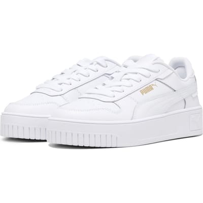 PUMA Carina Street Jr Meisjes Sneakers - PUMA White-PUMA White-PUMA Gold