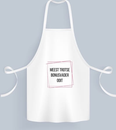 Akyol - meest trotse bonusvader ooit Keukenschort - Papa - trotse bonusvader - vader cadeautjes - vaderdag - verjaardagscadeau - verjaardag - cadeau - geschenk - kado - gift - vader artikelen - 82 bij 71 cm