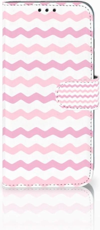 Boekhoesje voor Honor 10 Lite Telefoon Hoesje Waves Roze