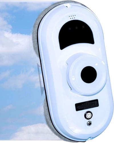Ramenwasser Robot - Automatische Glazenwasser - Schoonmaken Hoge Ramen - Veiligheidskabel - 30x25x20 cm - Wit