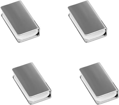 Magnetische Glazen Deurklemmen - 4 Stuks, Rechte Klemmen voor 3-5mm Glasdeuren, Veiligheidsoplossing voor Glazen Kasten en Deuren