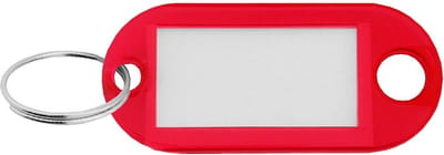 CombiCraft sleutellabels rood 48x22mm actiemodel - 100 stuks