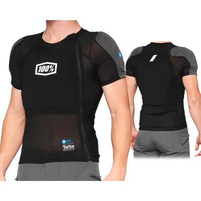 100% Mtb Vest Bescherming Korte Mouwen Tarka - Zwart - S