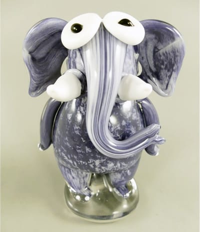 AL - Olifant - Glaswerk - 20 x 14 cm