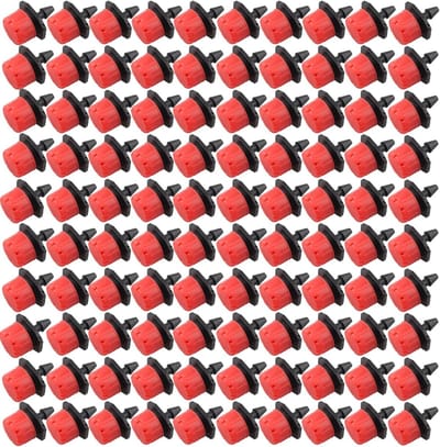Plastic Verstelbare Micro Drip Irrigation Watering Tool - 100 Stuks Anti-verstopte Druppelaars voor Tuinieren en Plantenzorg