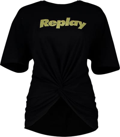 Replay W3559 T-shirt Met Korte Mouwen Zwart 2XS Vrouw