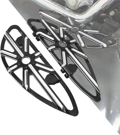 Motorfiets Vloerplanken - Voetsteunen Rijder - Comfortabel Rijden - Verstelbare Montage - 18 x 5.7 Inch - Chroom Afwerking