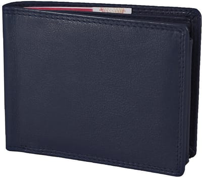 Houtkamp Leren Heren Portemonnee - Billfold - Nappa Leer - Blauw