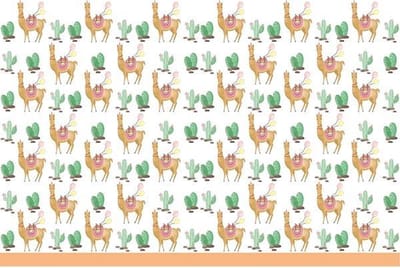 Llama party Tafelkleed - 120 x 180 cm