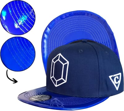 Capiche® Snapback – Sapphire – Donkerblauw & Holografische Klep – Pet Heren – Sportcap – Baseball Cap