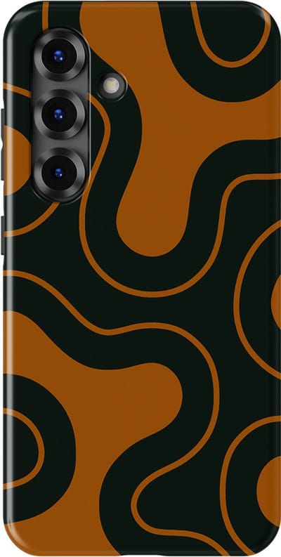 DripCase Motion Flow Tough Hoesje Samsung Galaxy S25 | Backcover met Mag | Trendy Design | Valbescherming | Organic Circuit