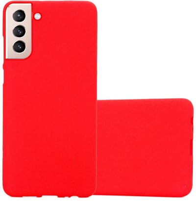 Cadorabo Hoesje geschikt voor Samsung Galaxy S22 in FROST ROOD - Beschermhoes gemaakt van flexibel TPU silicone Case Cover