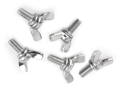 Dailygoods- Vleugelmoeren Set van 5 - Vleugelschroeven - Roestvrij Staal 304 - M5 x 10 mm - Corrosiebestendig - Eenvoudig in gebruik - Bevestigingsmateriaal
