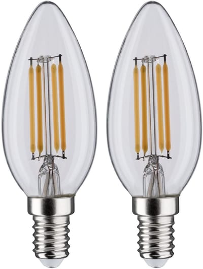 Paulmann 28788 LED-lamp Energielabel F (A - G) E14 4.5 W Warmwit (Ø x h) 35 mm x 98 mm 2 stuk(s)