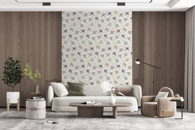 Behang - Fotobehang Unicorn - Regenboog - Patronen - Breedte 165 cm x hoogte 220 cm