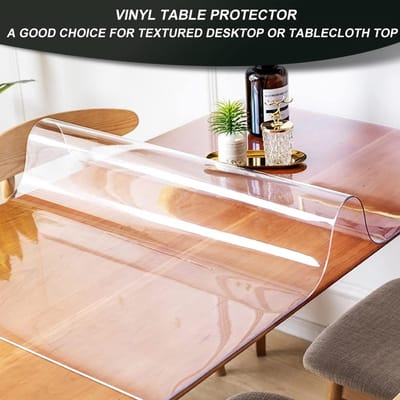 Tafelbeschermer Cirkel - Tafelkleed Cover - Tafel Beschermen - BPA-vrij PVC - 40 Inch Diameter - Helder