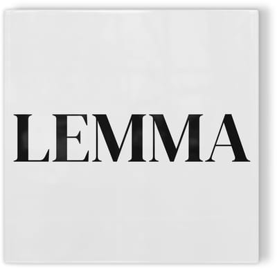 Tegeltje Haarlem Lemma - wit zwart - tegeltje stad - tegeltje met tekst