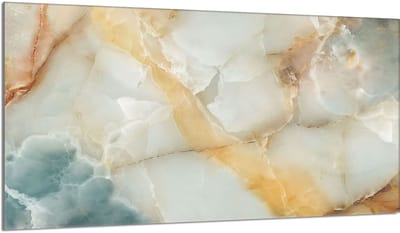 TMK ArtDeko Serie - Snijplank Glas - 90x52cm - Beschermpaneel - Marmer Motief